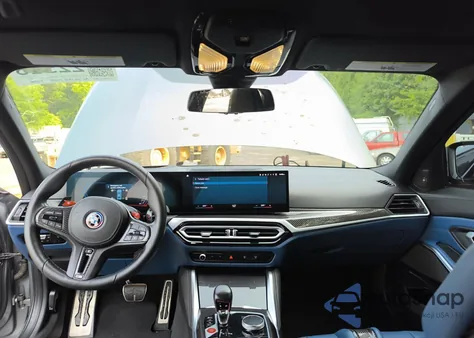 2024 BMW M3 Competition из США, поврежденный, VIN WBS43AY00RFS31132